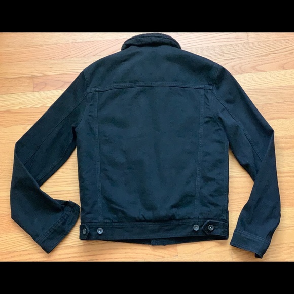 NWOT TOPMAN BORG LINED DENIM JACKET size SMALL - Picture 7 of 10